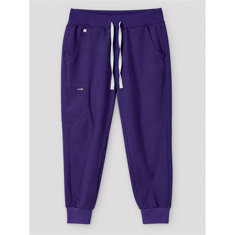 Figs Womens Zamora Jogger Pants Size MP Purple Egg Plant W18SW2005P